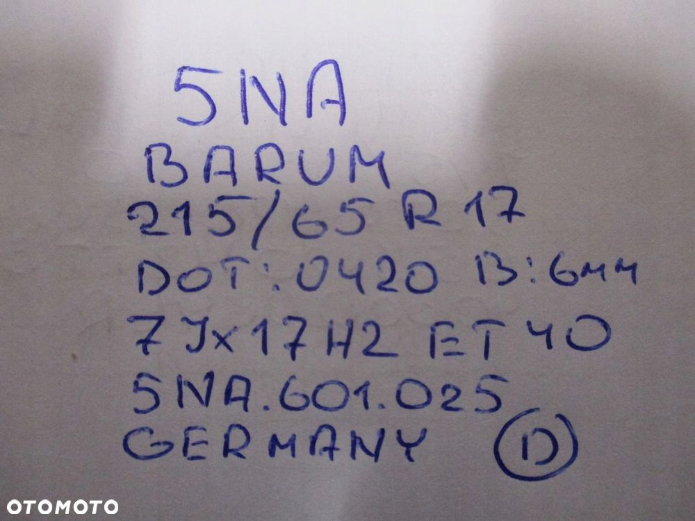 Koła felgi opony VW TIGUAN 5NA R17 6MM - 13