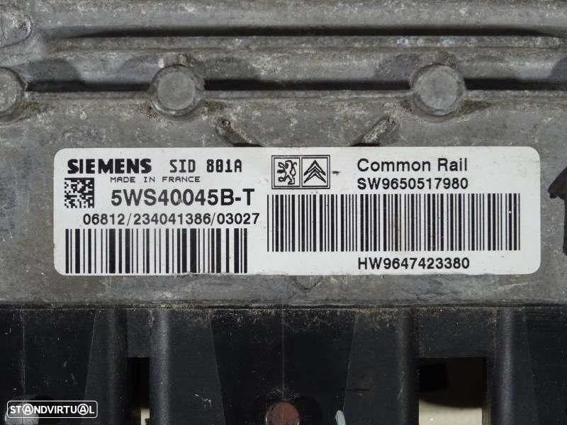 Centralina De Motor Peugeot 307 (3A/C)  5Ws40045b T / 9650517980 / 964 - 2