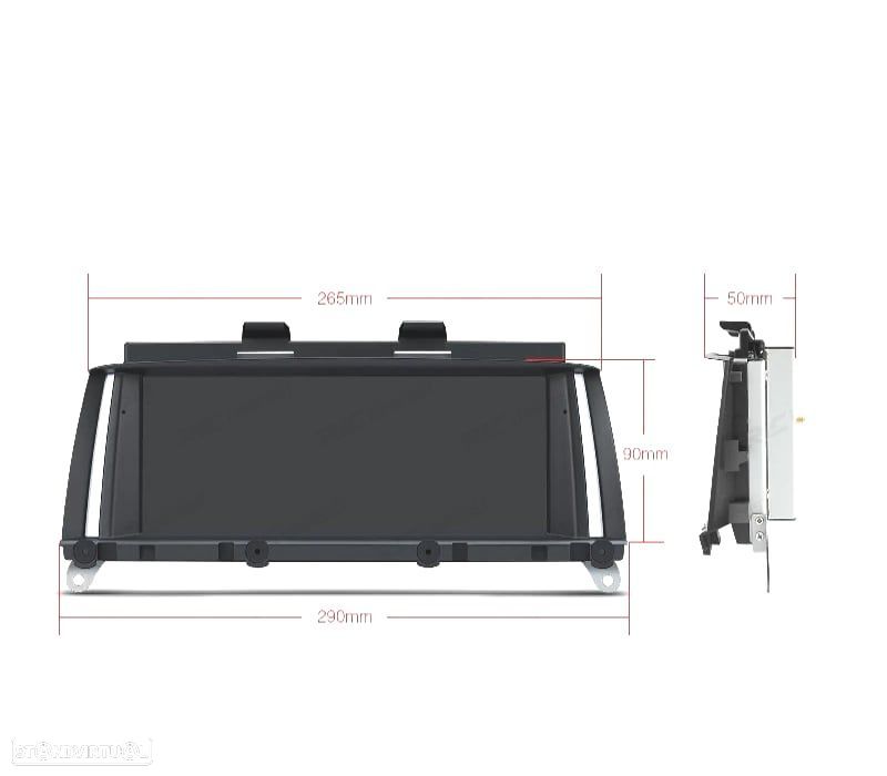 AUTO RÁDIO GPS ANDROID 12 PARA BMW X3 F25 X4 F26 11-13 CIC - 2