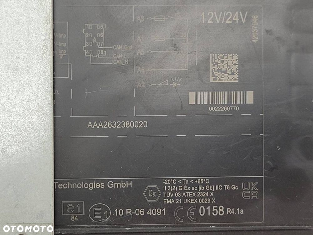 TACHOGRAF VDO NOWA GENERACJA II 2 12V 24V FORD F-MAX EU PL - 7