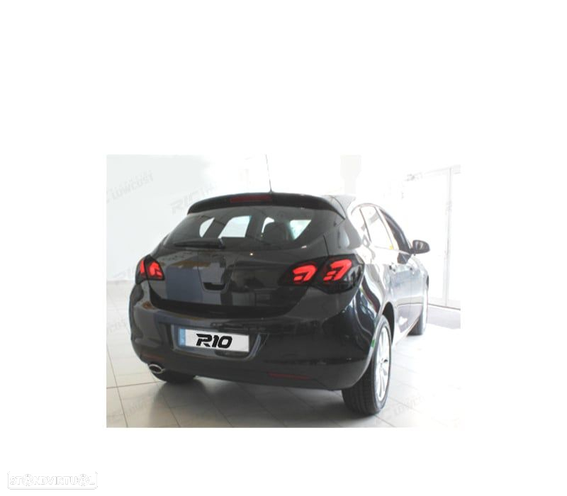 CONJUNTO DE FAROLINS CARDNA PARA OPEL ASTRA J 09-15 VERMELHO FUMADO - 2