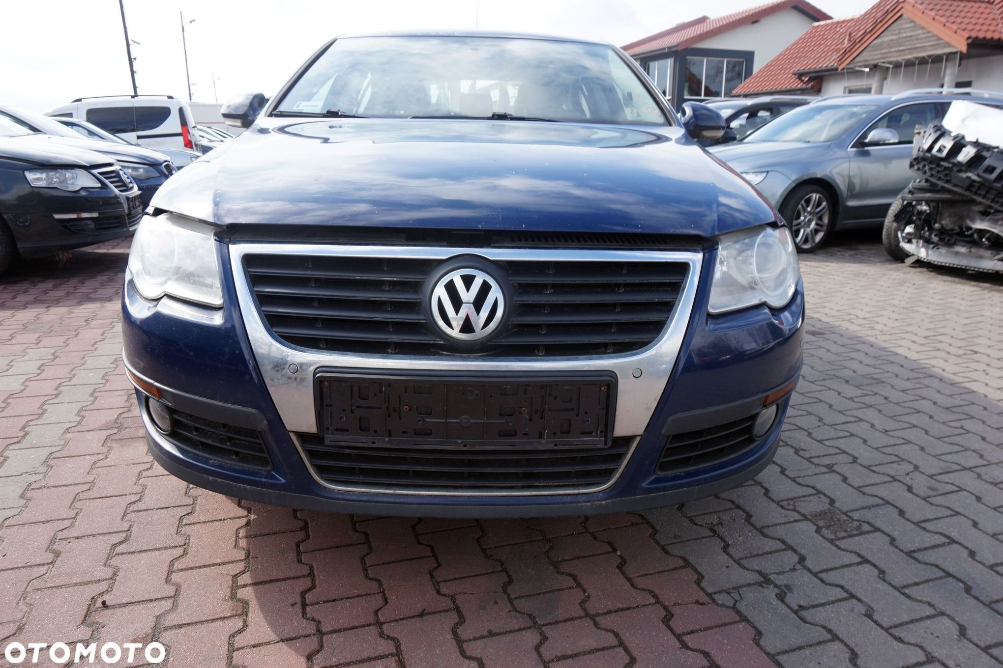 MASKA ZDERZAK BŁOTNIKI LAMPY PASSAT B6 LA5E PDC VOLKSWAGEN 2005-2010 GRANATOWY PRZÓD KOMPLETNY - 9