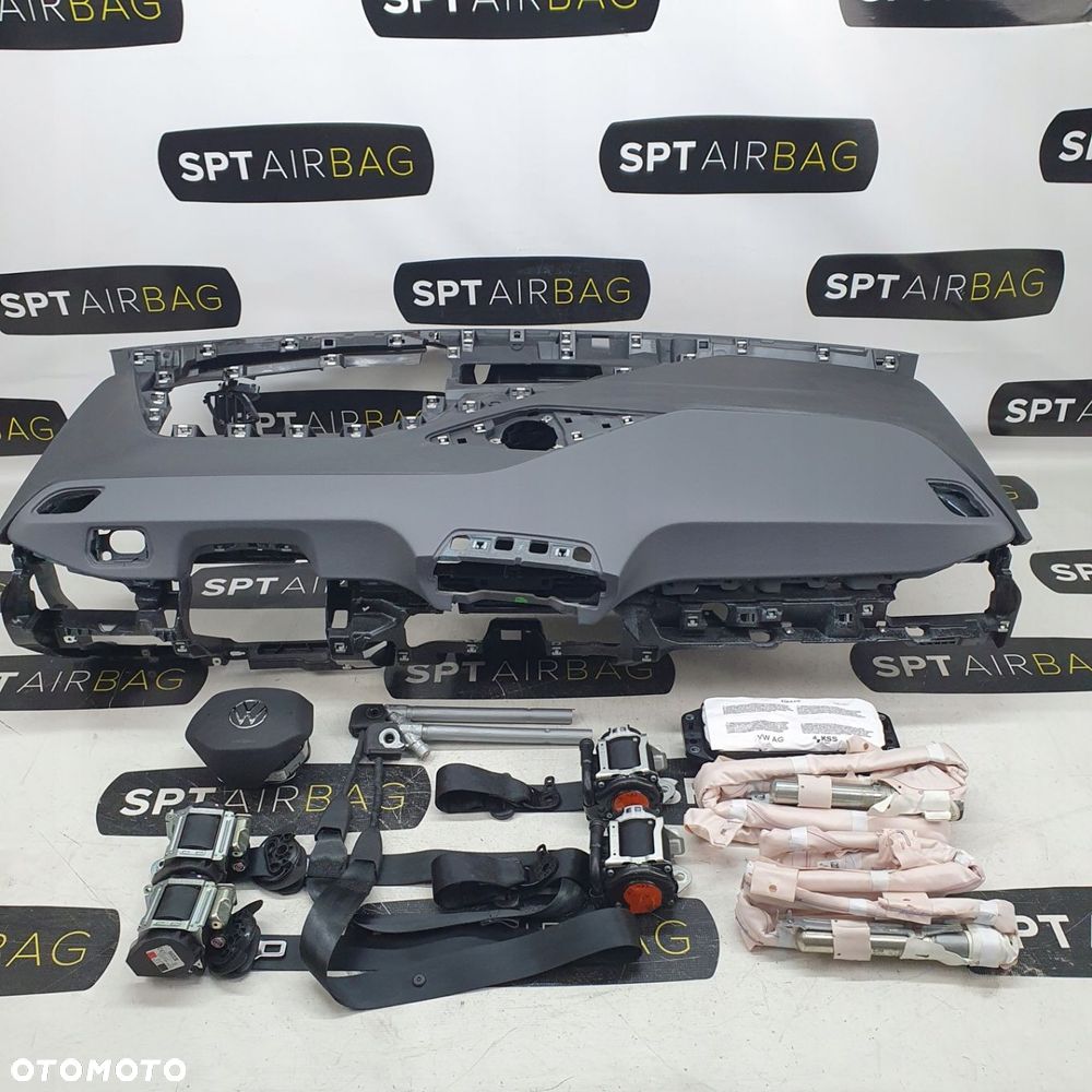 VW ID.3 ID 3 ID3 DESKA ROZDZIELCZA KONSOLA KOKPIT PULPIT PODUSZKI AIRBAG AIR BAG PASY KIT SET - 1