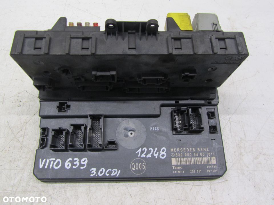 vito 639 3.0CDI V-klasa skrzynka bezpieczników moduł komfortu 6399005400 - 1