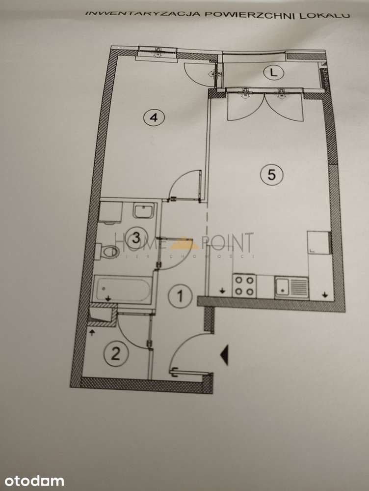 2 pokoje z aneksem i logią + parking
