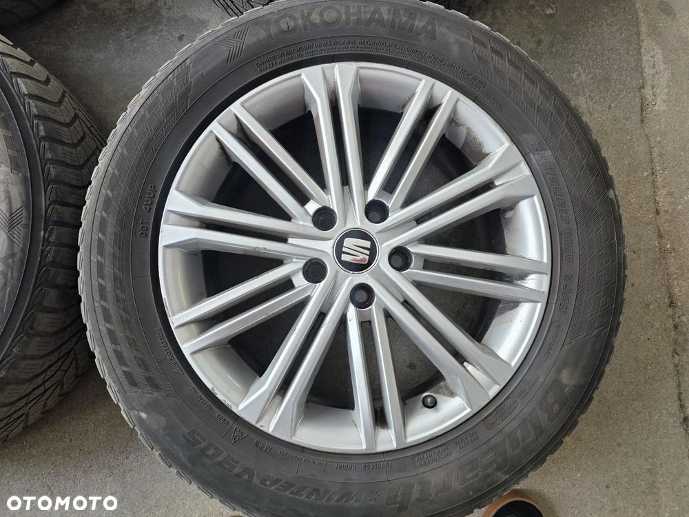 Seat Leon Alhambra Altea Oryginalne 5x112 17 cali opony lato zima 2kpl 225/55/17 - 4