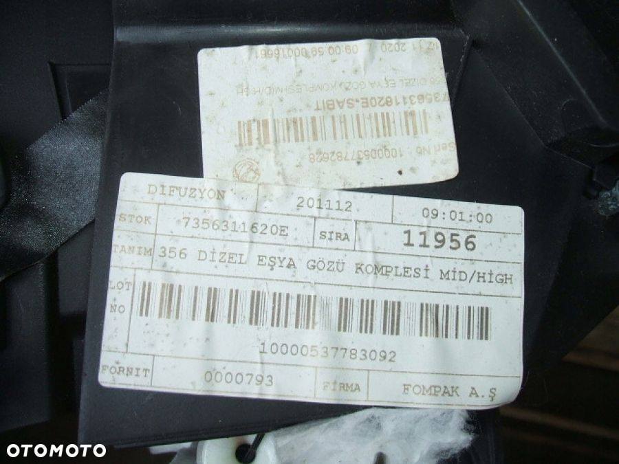 FIAT TIPO II SCHOWEK PASAŻERA KLAPKA 735617529 7356311620E - 5