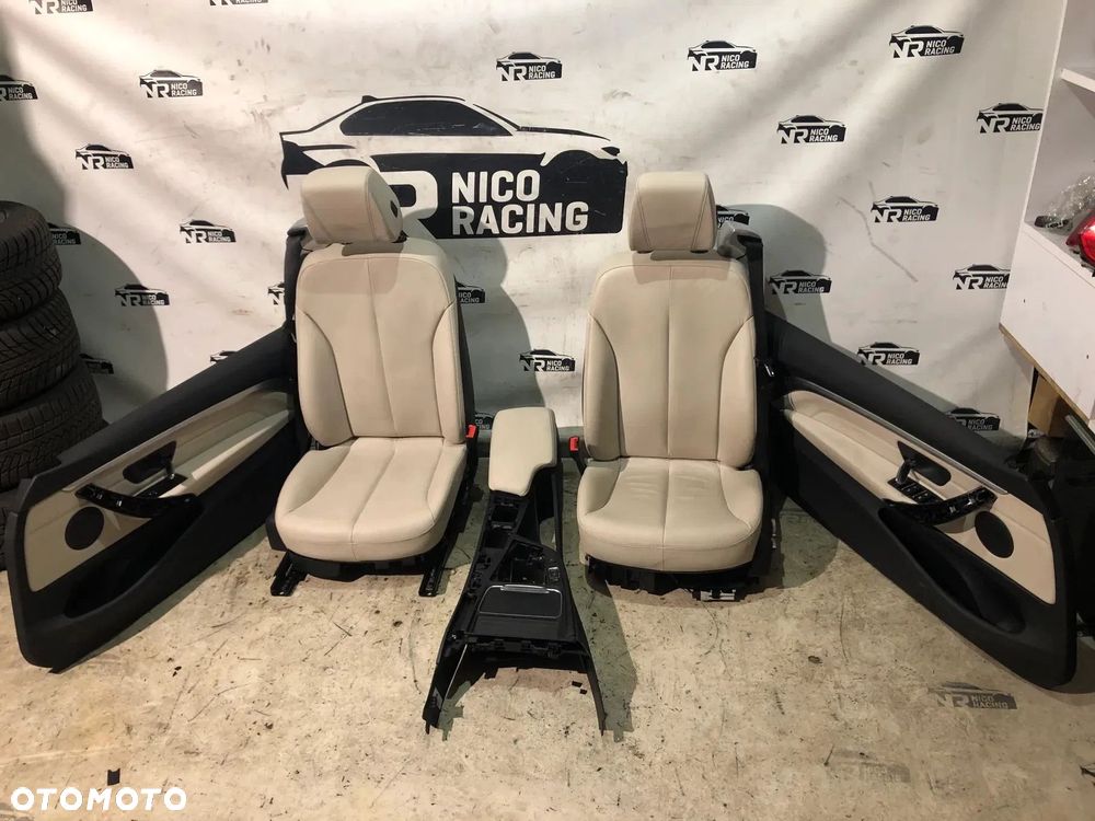 TAPICERKA FOTELE BMW 4 F33 CABRIO ELEKTRYKA PAMIĘĆ ELFENBEINWEISS