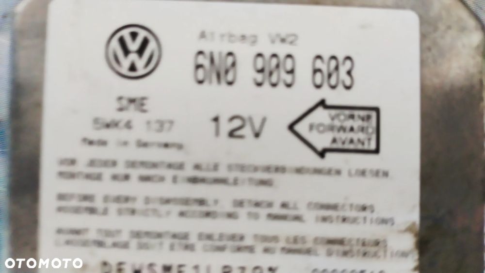 Sensor moduł airbag Volkswagen OE 6N0909603E - 2