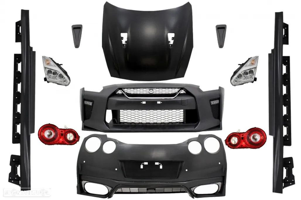 Body Kit Nissan GTR (2008 a 2017) Look 2017 - 1