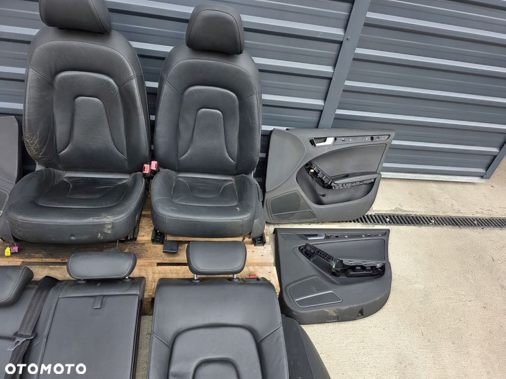 FOTEL FOTELE AUDI A4 B8 KOMPLET SKÓRA 2008-2016 BEZ PODGRZEWANIA ! *3 - 4