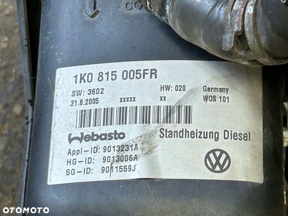 vw touran 1,9 2,0 tdi webasto 1k0815005fr - 4