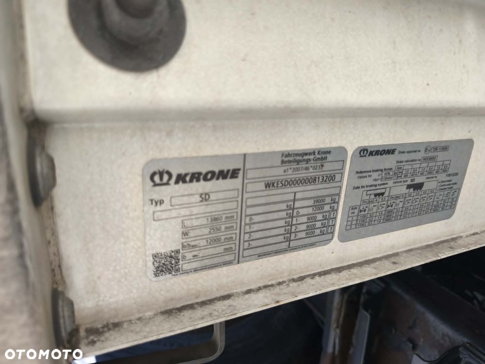 Krone Standard 2018r firanka I własicicel oś podnoszona kosz na koła - 13