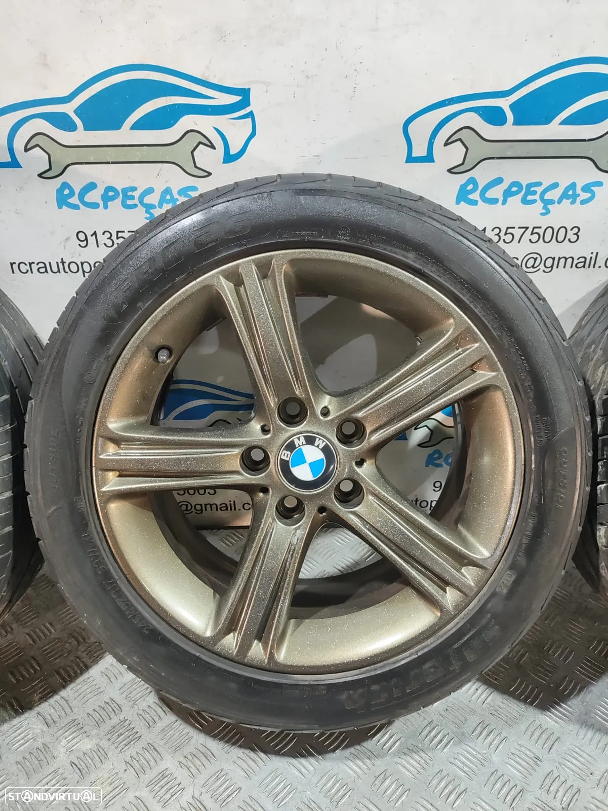 - Jantes 17 Polegadas Originais BMW Style 393 - 5x120 - 36116796242 | 6796242 - F20 | F21 | F30 | F31 | F32 | F33 | F36 - 10