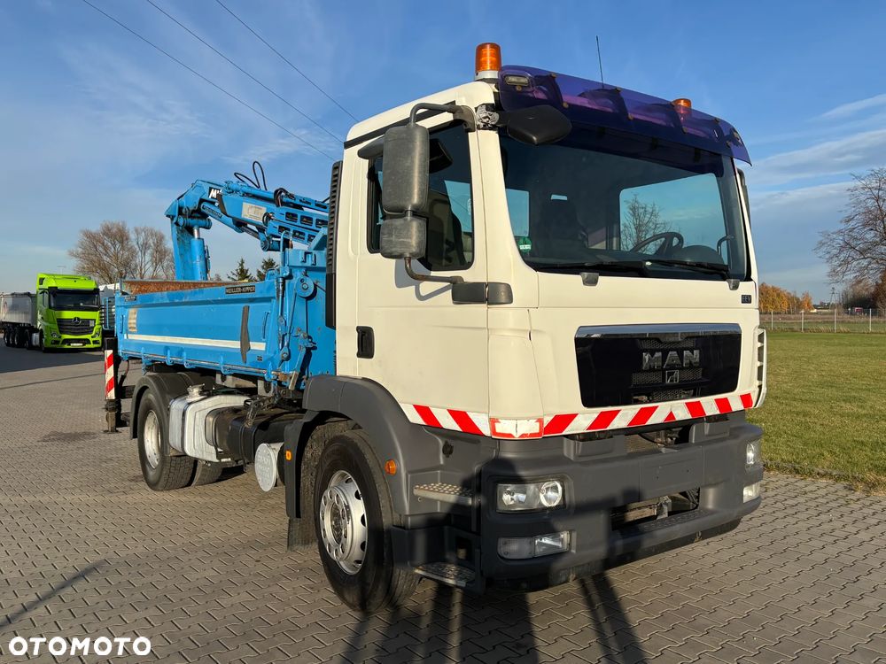 MAN TGM 18.250 4x2 wywrotka MEILLER z HDS MKG z czerpakiem i rotatorem , łyżką , obrotnica , HDS wyprowadzona 5 i 6 funkcja, bardzo dobry stan, idealny do kostki , komunalki , - 14