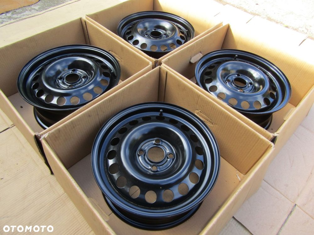 4x JAK NOWE Felgi 15 Opel Astra G H Corsa C D Meriva A Combo C Fiat Grande Punto Evo - 1