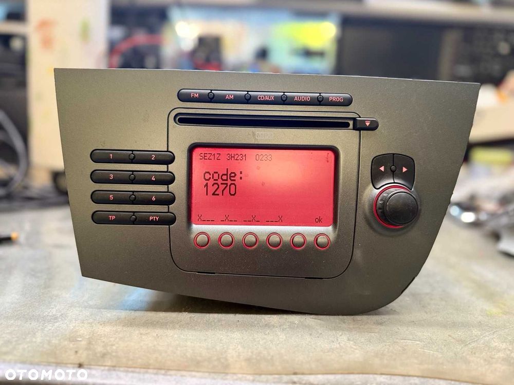Fabryczne Radio Cd Mp3 Seat Leon Blaupunkt SE350 - 1