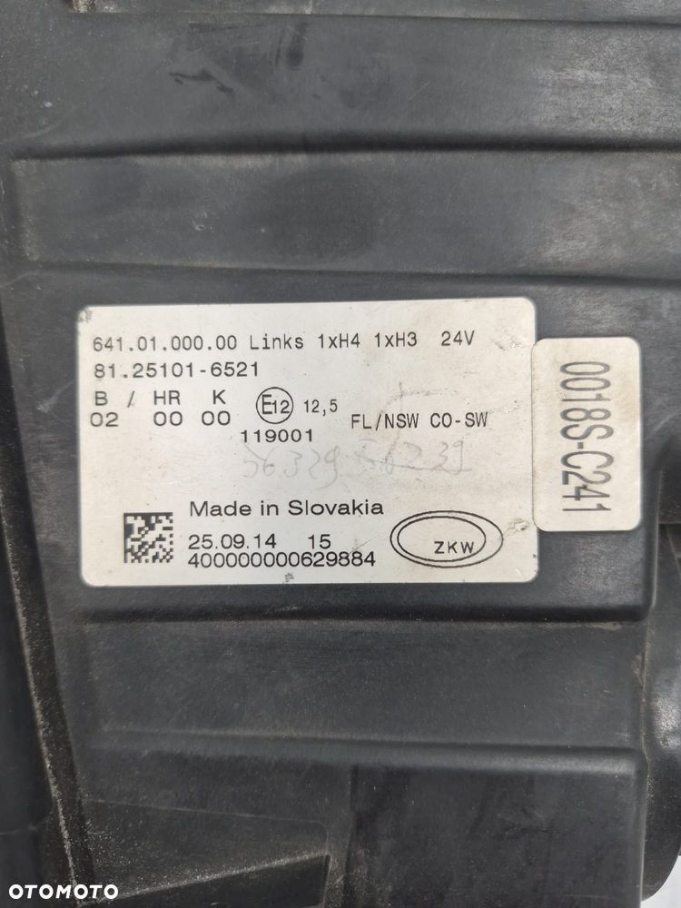 HALOGEN PRZECIWMGIELNY LEWY MAN TGX - 4