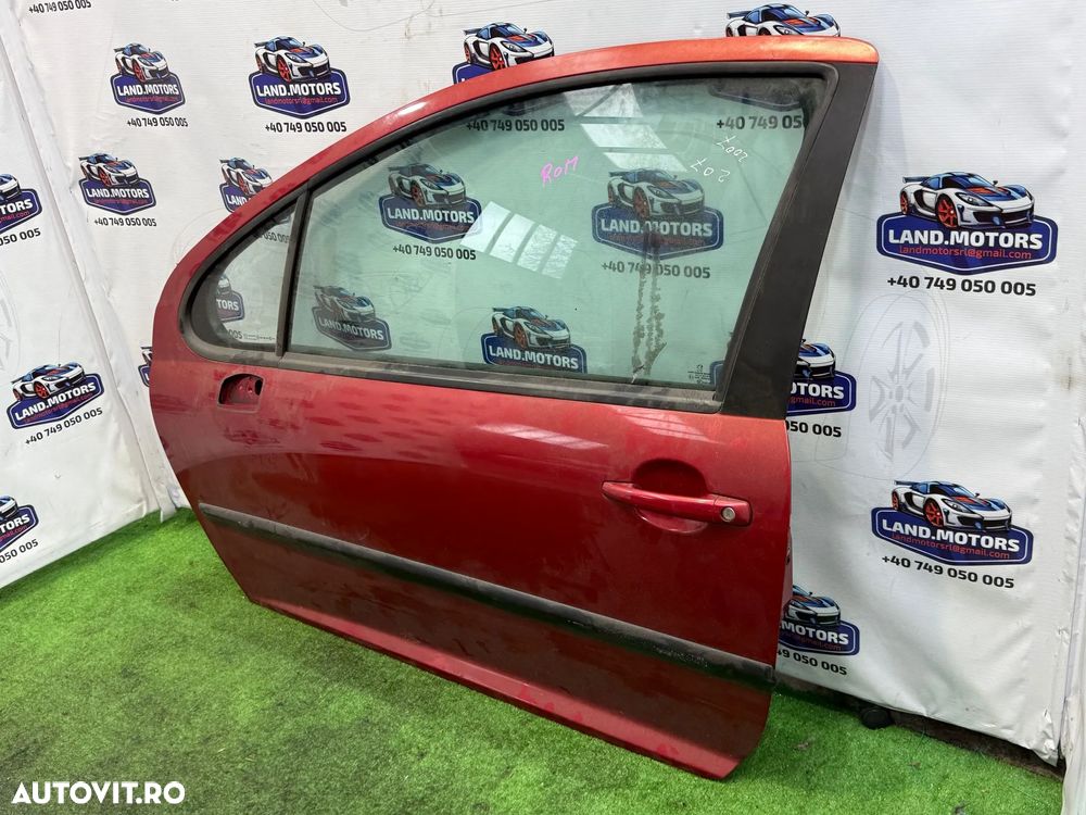 USA PORTIERA FATA STÂNGA PEUGEOT 207 1.4 BENZINA 2007 / BERLINA 3 USI COD OEM 9002AN 2006-2014 - 6