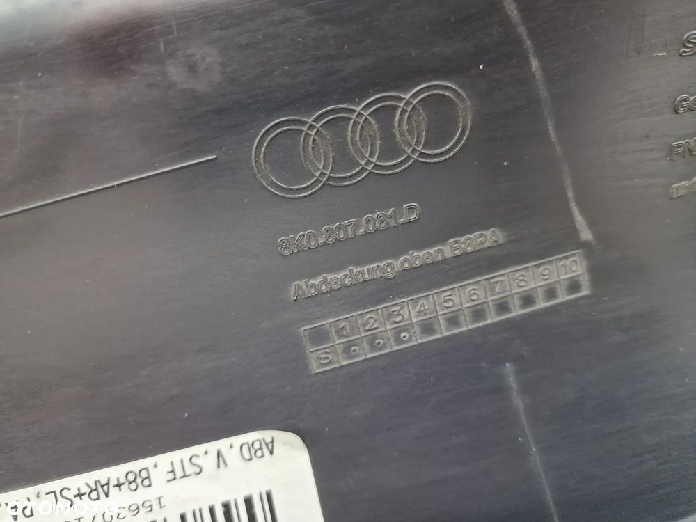AUDI A4 B8 LIFT 11- 8K0 OSŁONA / NAKŁADKA PASA PRZEDNIEGO PRZÓD , NR 8K0807081D , NR AUKCJI OP83 OP83A - 12