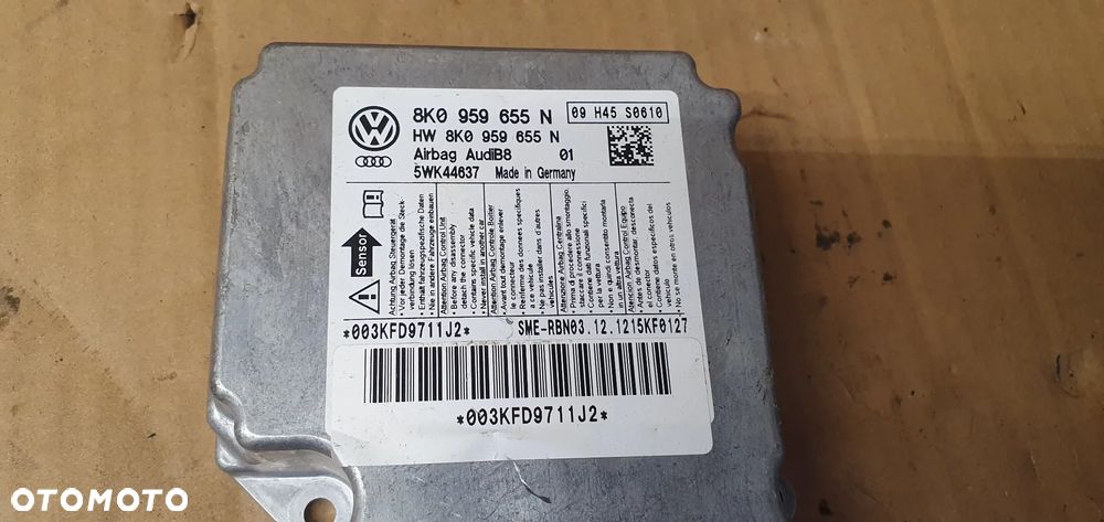 Moduł Sensor Airbag Poduszek Audi A4 B8 8K0959655N - 5