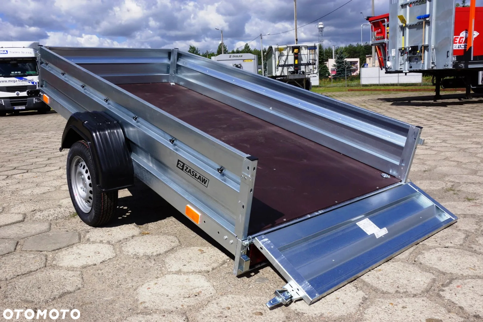 Zaslaw 1 oś, przyczepa towarowa MOCNA I SOLDNA DMC 750 KG - 4