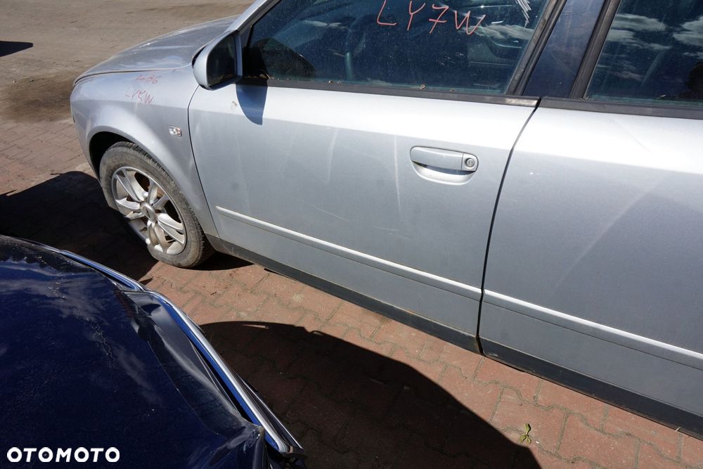 DRZWI PRZEDNIE LEWE A4 B6 SEDAN LY7W  SREBRNY AUDI 2000-2006 - 2