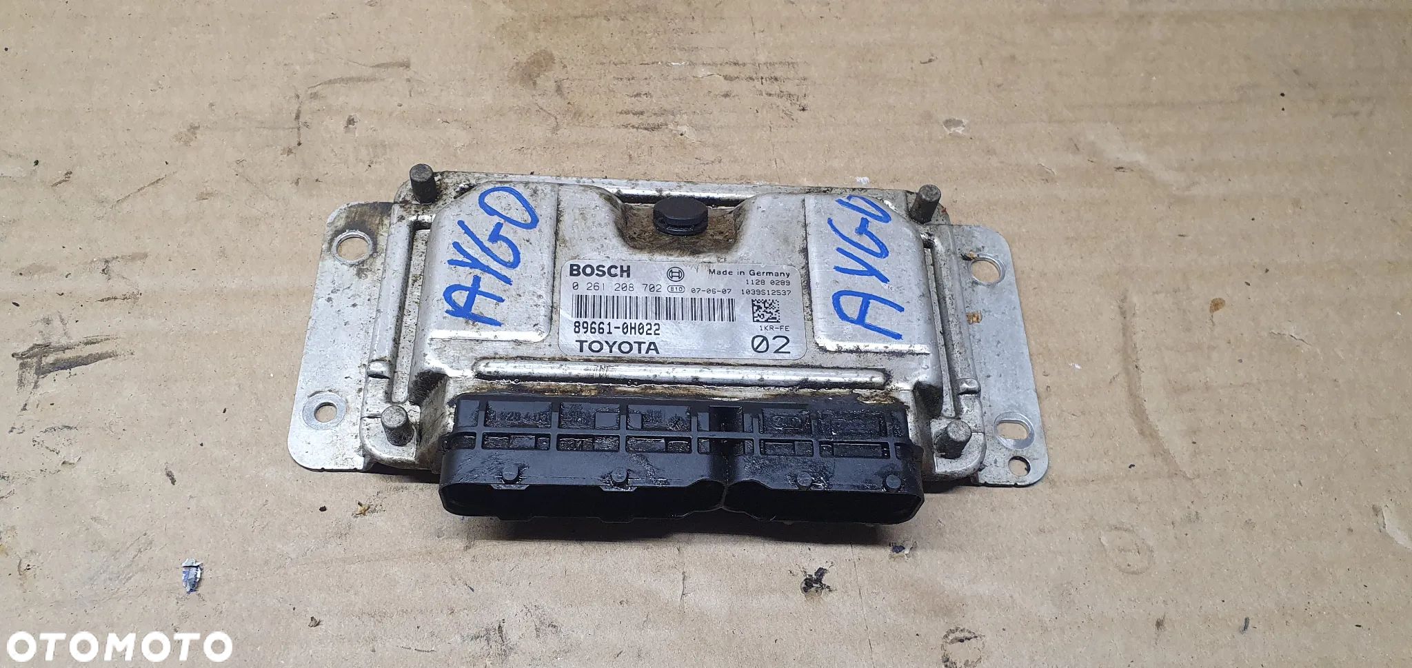 Komputer sterownik silnika Toyota Aygo 1.0 89661-0H022 0261208702 - 1