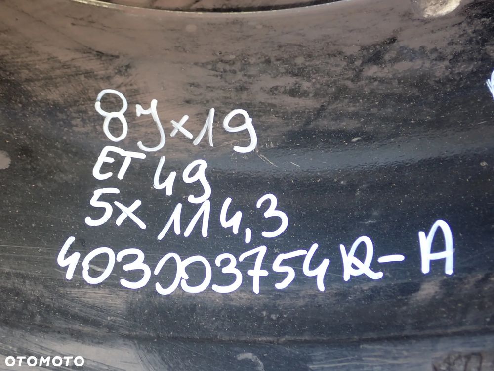 FELGI ALUMINIOWE RENAULT  8JX19  ET 49  5X114,3  403003754R-A - 10