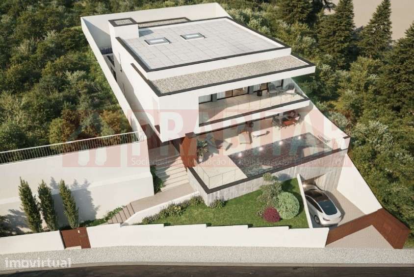 TERRENO PARA MORADIA T4 ISOLADA COM PISCINA E GARAGEM - Grande imagem: 5/12