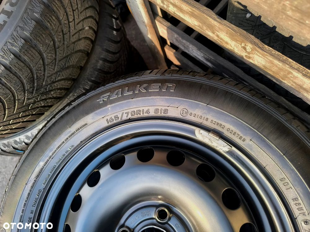 4x100 Felgi Stalowe Stal 14 Koła letnie lato VW UP! UP LUPO POLO CADDY SEAT AROSA IBIZA MII INCA SKODA CITIGO Legnica ALU-RAD 165/70 5mm - 4