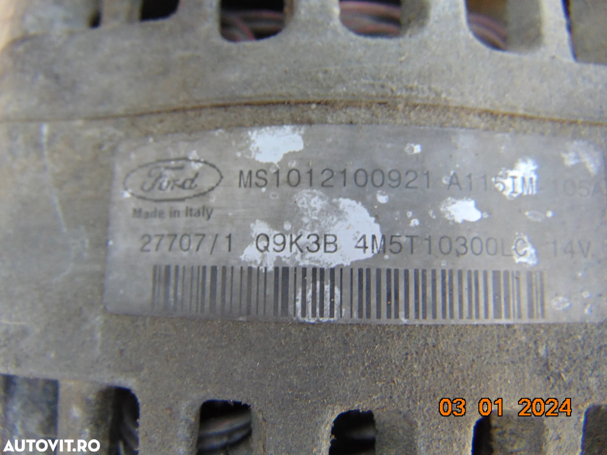 Alternator Ford 1.8 Focus c max transit connect mondeo 1.8tdci tddi - 3