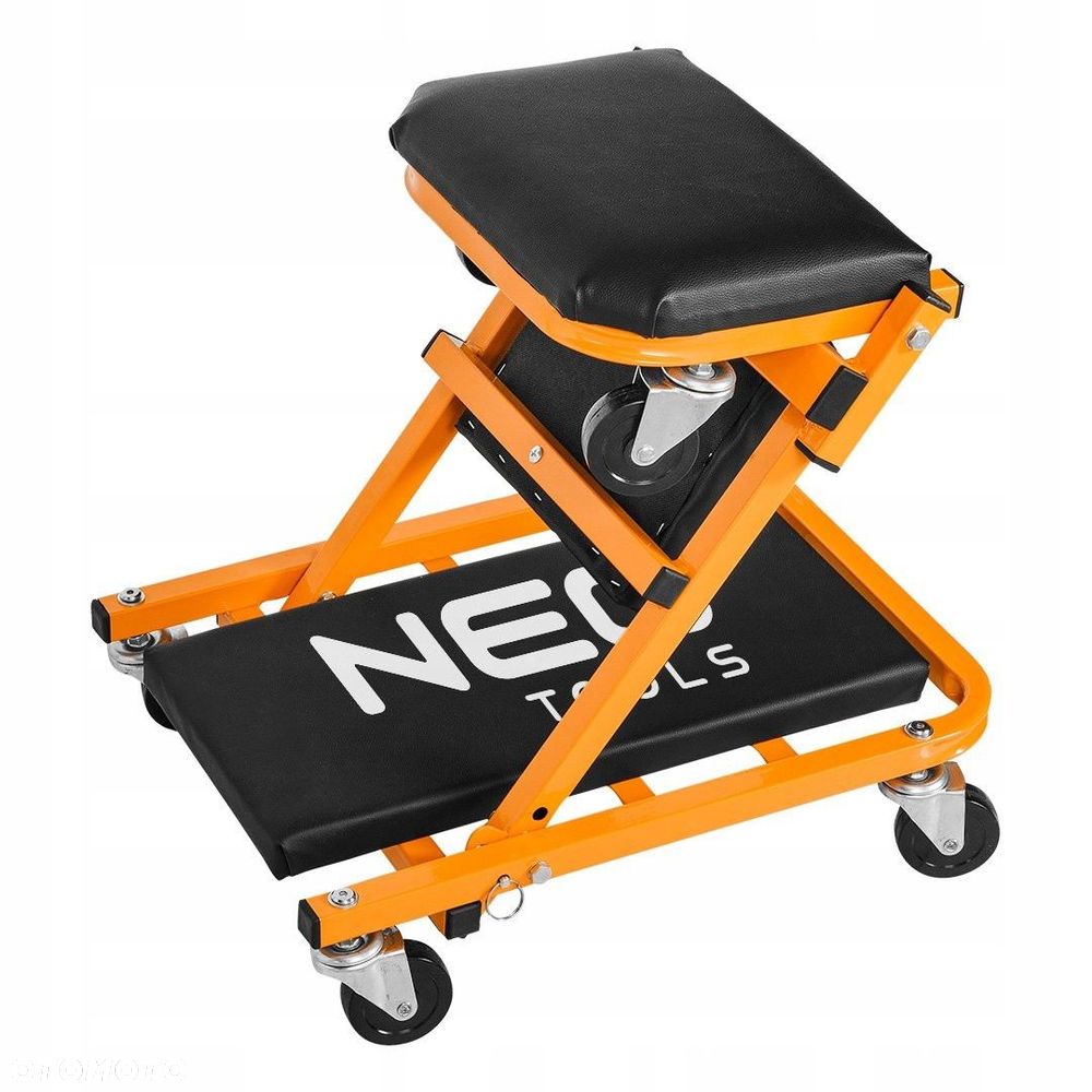 NEO TOOLS LEŻANKA WARSZTATOWA SKŁADANA TABORET SIEDZISKO 2w1 WÓZEK 11-601-1 - 2