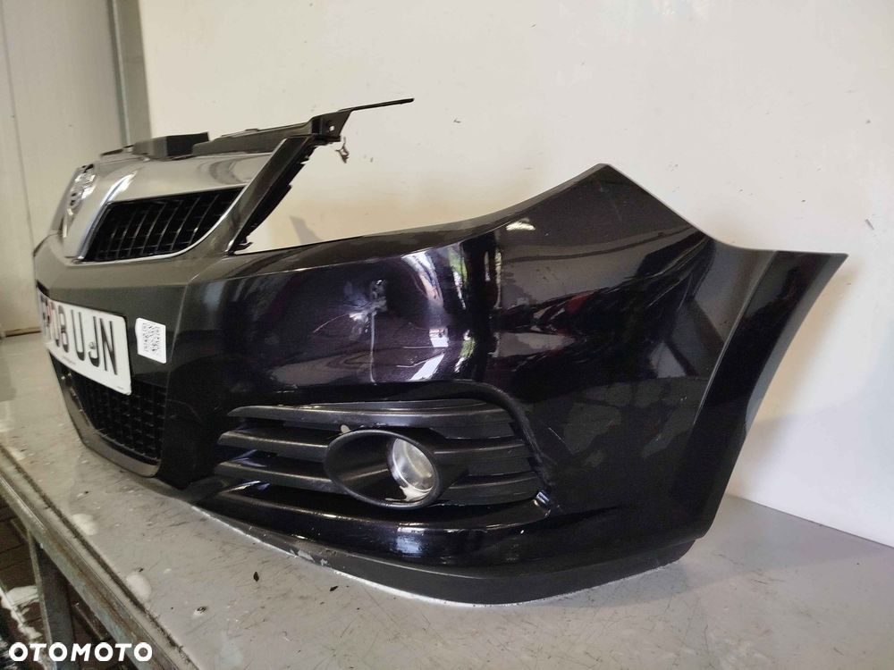 ^ ZDERZAK PRZÓD PRZEDNI OPEL VECTRA C LIFT FL Z20R CZARNY HALOGENY - 2