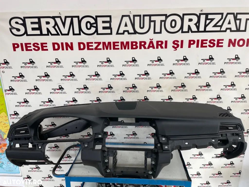 Kit airbag plansa bord Bmw F10 F11 facelift 2013 2014 2015 2016 520d 530d - 1