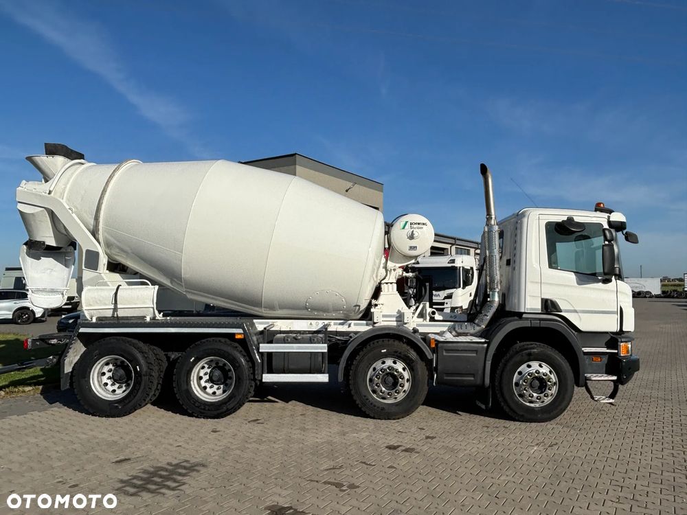 Scania P 410 8x4 betonomieszarka, gruszka , SCHWING STETTER AM 9 , 9m3 , nowe opony , - 7
