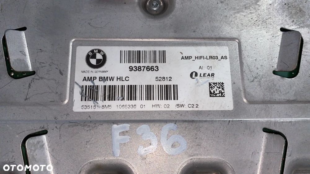 WZMACNIACZ RADIA HIFI 9387663 BMW 4 F36 - 3