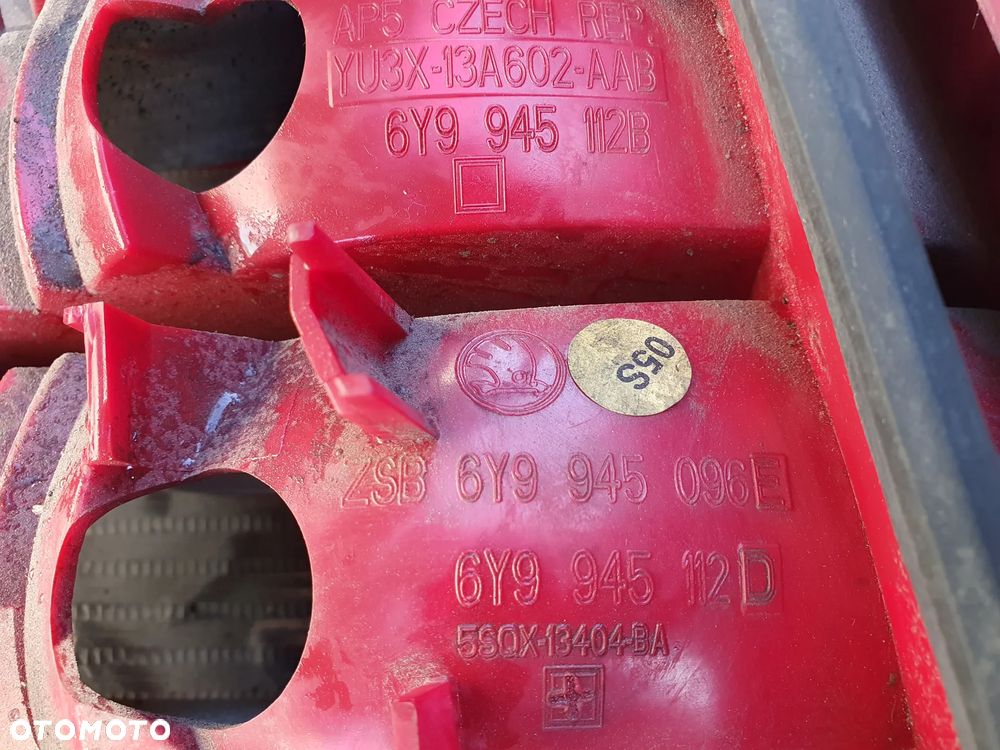 SKODA FABIA I 6Y LAMPA PRAWY TYŁ PRAWA TYLNA 6Y9945112B 6Y9945096E 6Y9945112D ORYGINAŁ - 3