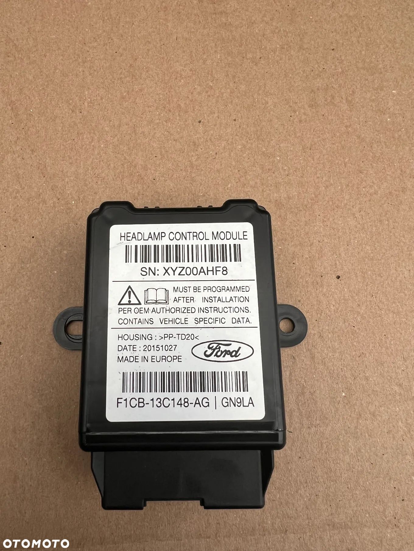 FORD FOCUS MK3 MODUŁ SWIATEŁ EUROPA F1CB13C148AG - 1