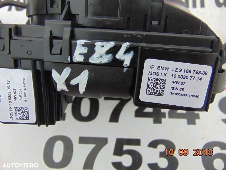 Manete stergatoare semnalizare BMW X1 E84 pilot tempomat spirala banda - 1