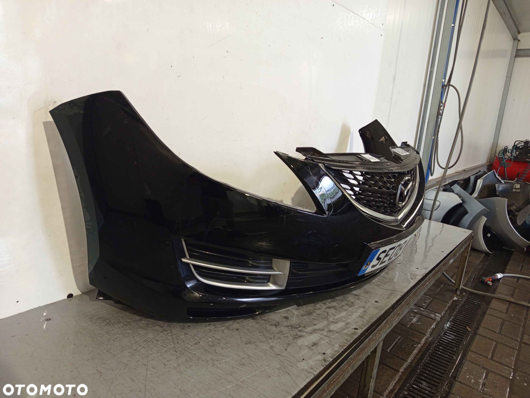 + ZDERZAK PRZÓD PRZEDNI MAZDA 6 VI GH 16W CZARNY - 2