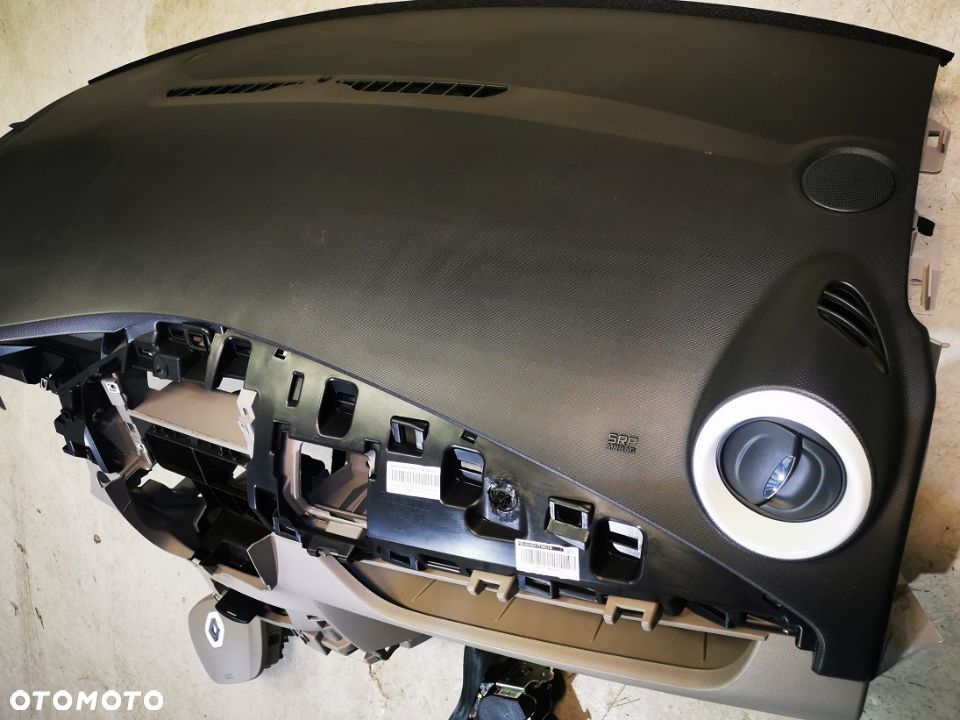 DESKA ROZDZIELCZA konsola kokpit pulpit poduszki airbag pasy KOMPLET ORYGINALNY Renault ZOE  GDYNIA - 3