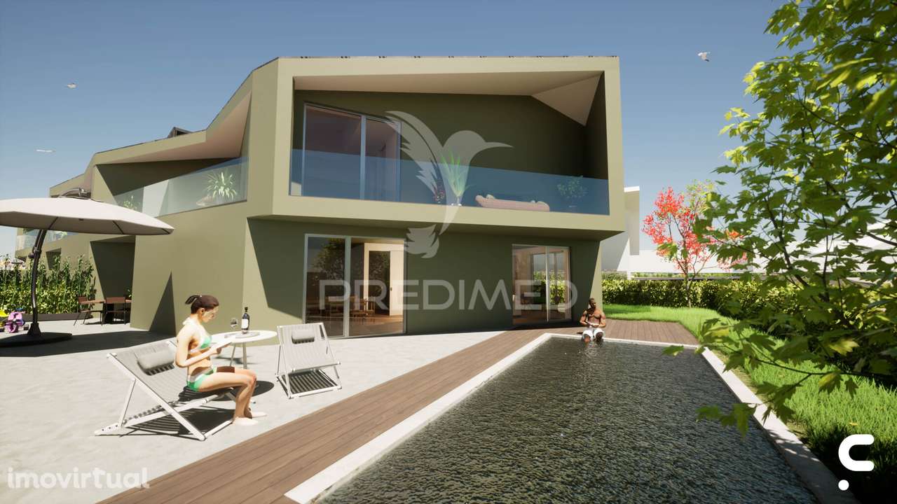 Moradia  em Condominio Fechado com Piscina, Junto  à Praia - Grande imagem: 3/15