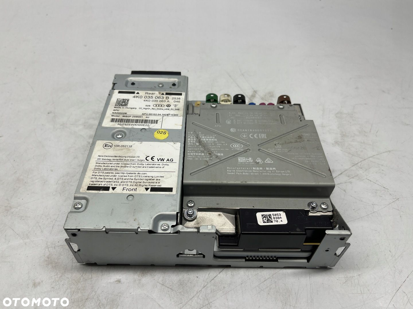 AUDI A6 S6 A8 S8 Q8 CZYTNIK JEDNOSTKA STERUJĄCA NAWIGACJI MMI 4K0035063B - 4