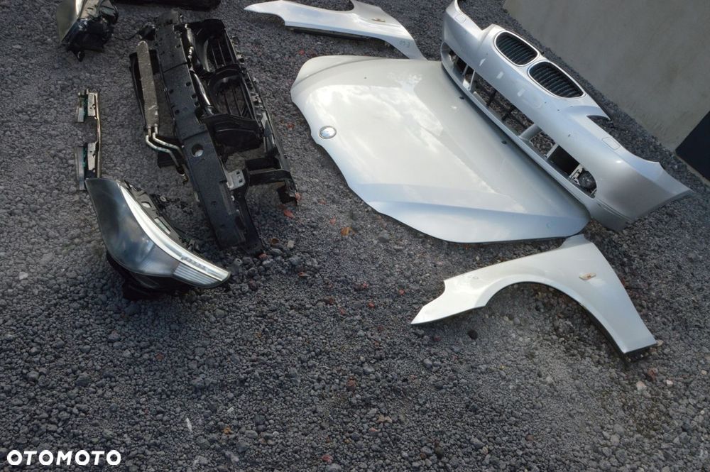 Zderzak maska błotnik lampa komplet przód bmw 5 e60 e61 3.0 d - 3