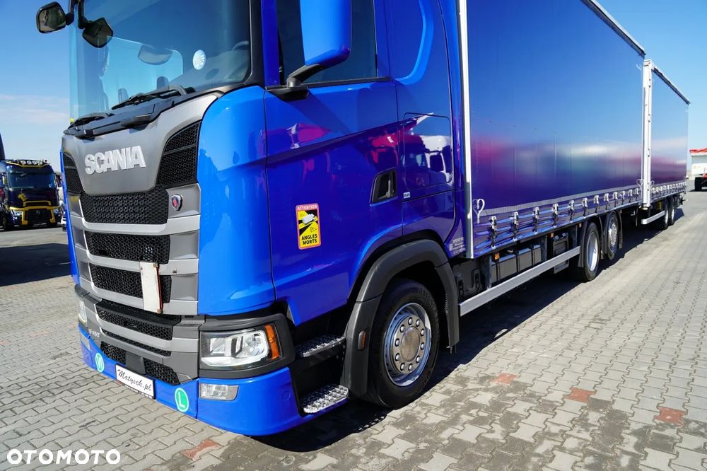 Scania S 450 / ZESTAW TANDEM / FIRANKA / 120 M3 / PRZEJAZDOWY / DACH PODNOSZONY / OŚ PODNOSZONA / - 8