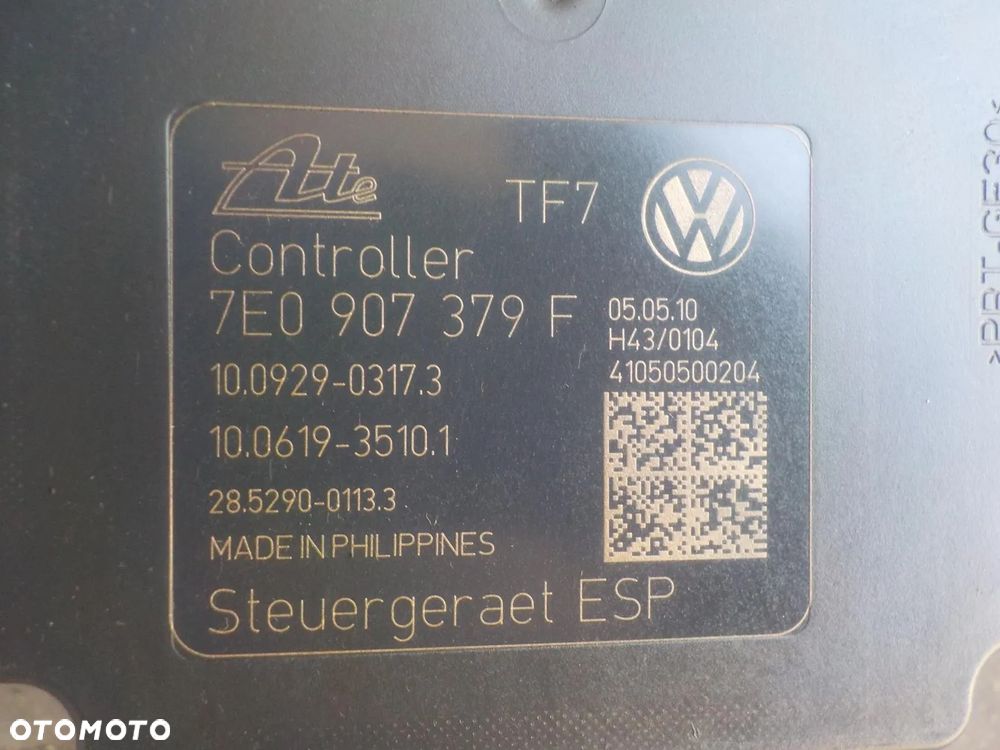 VW T5 POMPA MODUŁ ABS 7E0614517B 7E0907379F - 2
