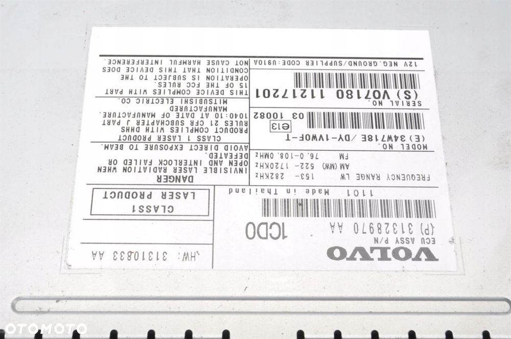 VOLVO S60 II V60 XC60 RADIO 31328970 - 2