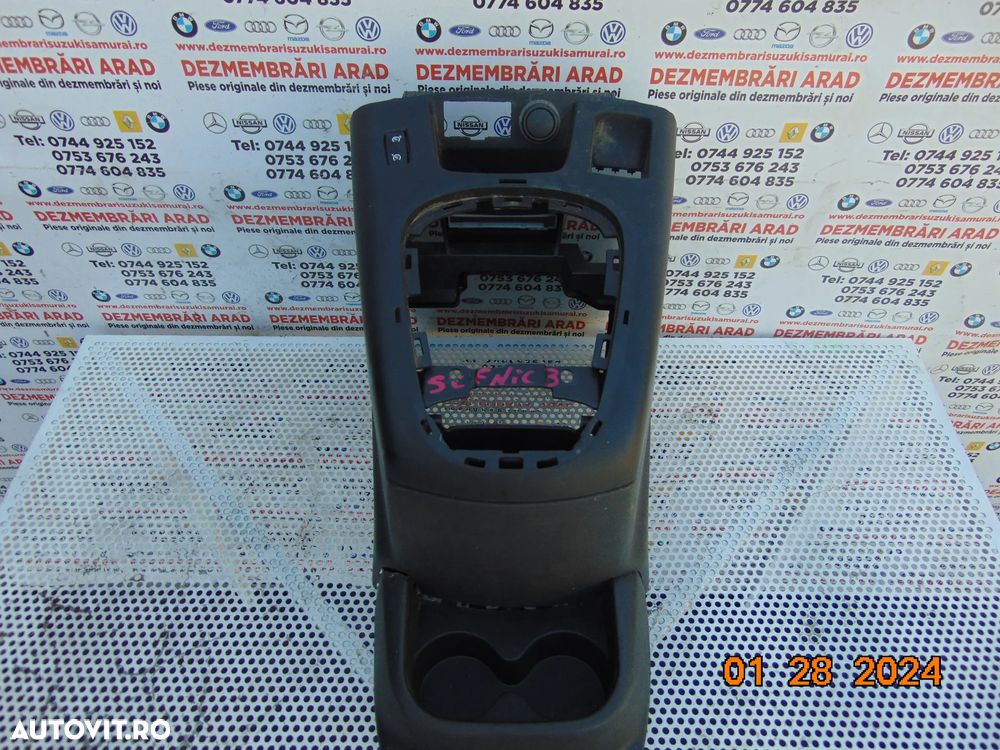 Consola centrala renault scenic 3 2009-2016 grand scenic tunel central - 2