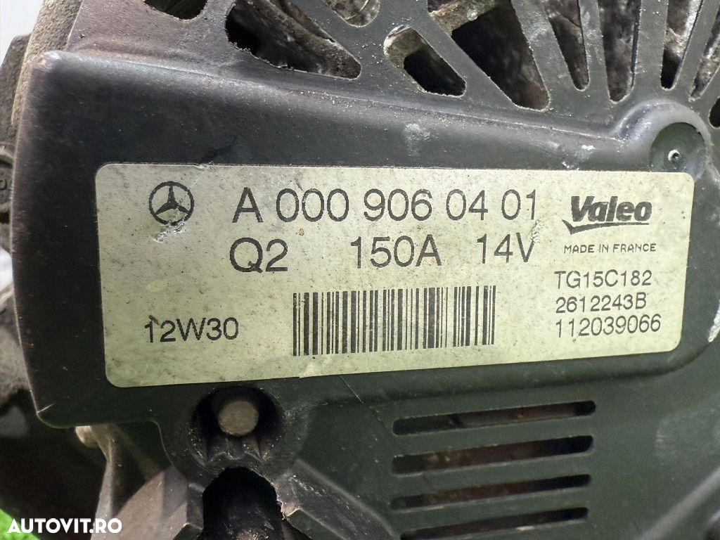 Alternator mercedes benz c220 c204 w204 cdi c-class coupe 2.2 diesel 2013 cod oem a0009060401 - 7